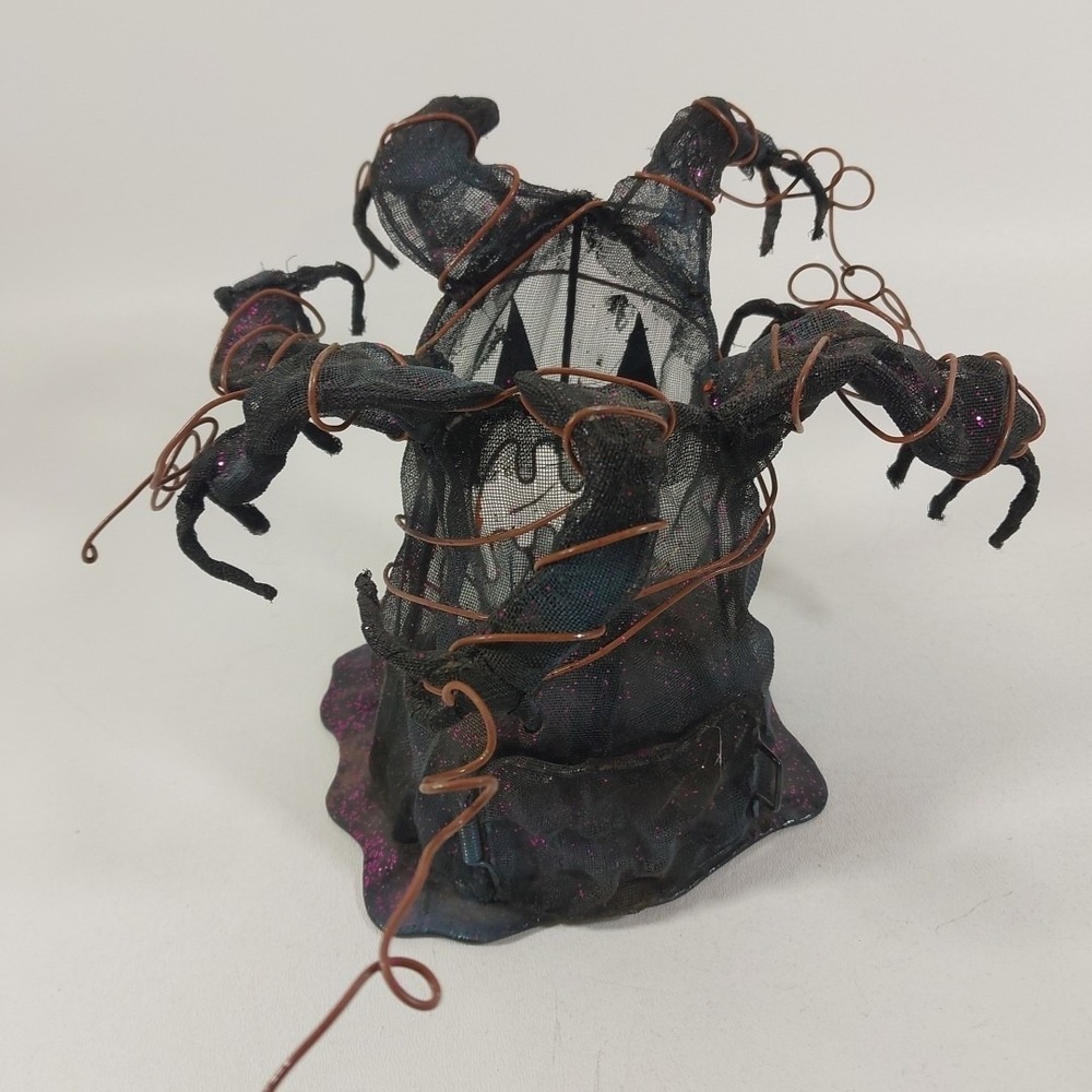 Spooky Tree Metal Mesh Candle Holder Halloween Tea Light Haunted‎ Forest 6" T - Picture 3 of 5